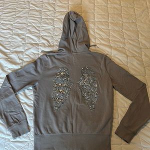 Victoria Secret Hoody, sz M, sequin Wings on the back